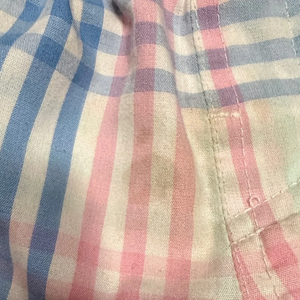 The Beaufort Bonnet Company Pink and Blue Plaid Kids Shorts - Picture 2 of 4